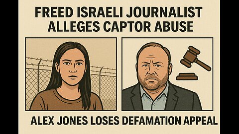 Freed Israeli journalist alleges captor abuse; Alex Jones loses defamation appeal.