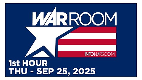 WAR ROOM [1 of 3] Thursday 9/25/25 • ALEX BARGES IN, News, Reports & Analysis • Infowars 
