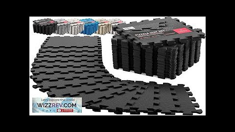 Gym Flooring Set Interlocking EVA Soft Foam Floor Mat 18 Pieces Review