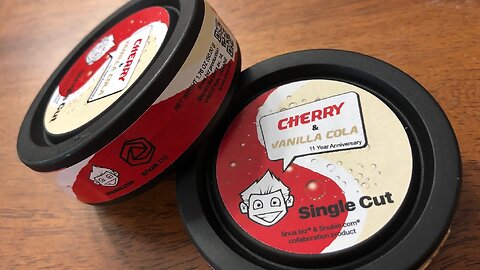 Snubie/Snus.biz Cherry Vanilla Cola Single Cut Lös Snus Review (2020)