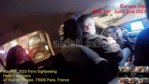 May 8, 2023 47 Taxi to hotel from Eiffel Tower