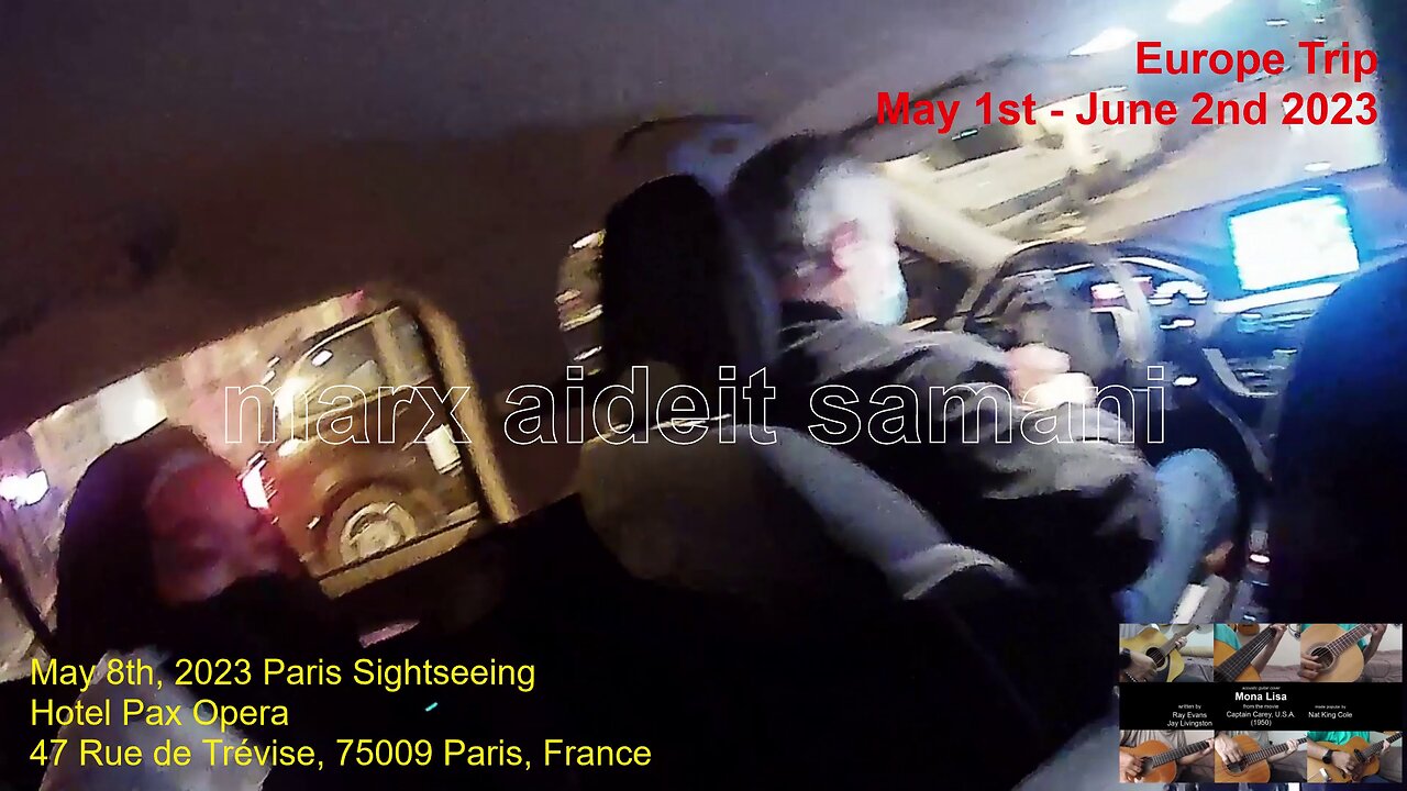 May 8, 2023 47 Taxi to hotel from Eiffel Tower