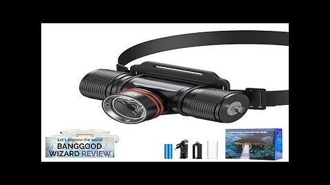 1500LM 40M Underwater Bright Diving Headlamp with 18650 Battery IPX8 Waterproof LED Review