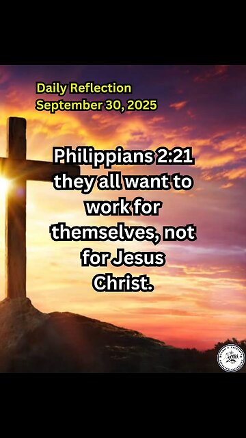 Daily Reflection September 30, 2025 #faith #bible #reflection