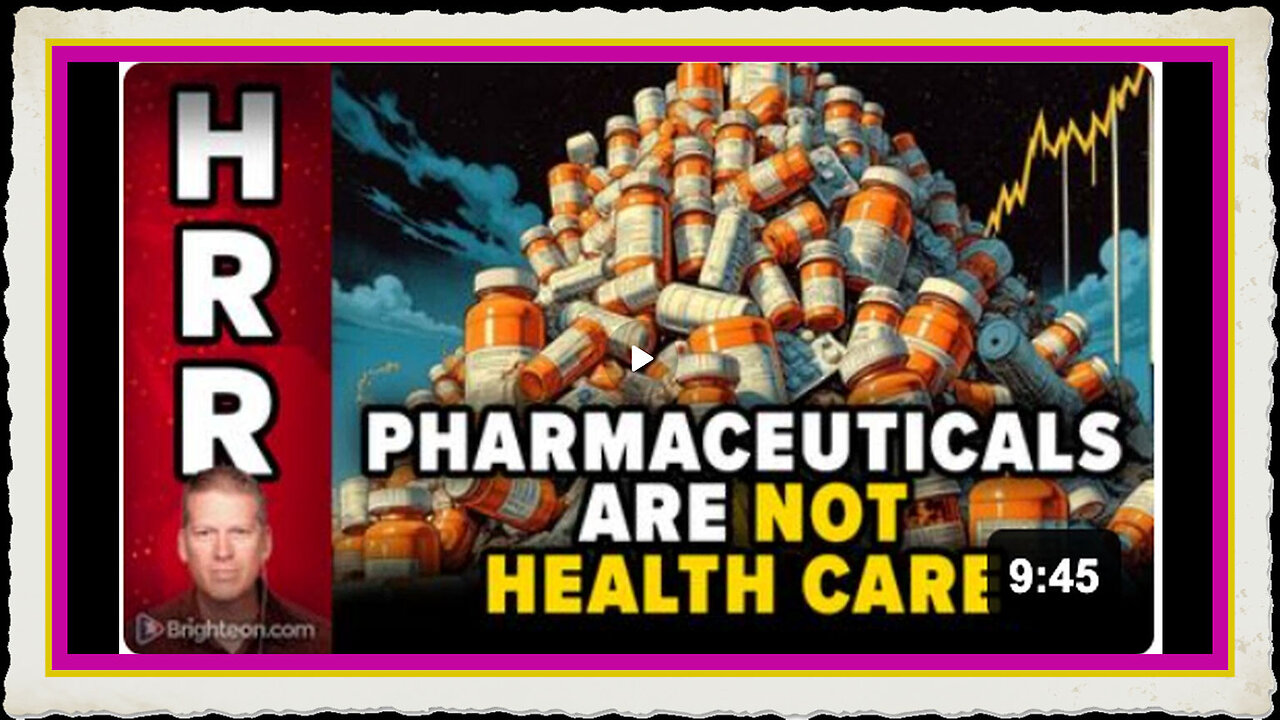 Pharmaceuticals are NOT health care, and making them cheaper won't make America HEALTHY again
