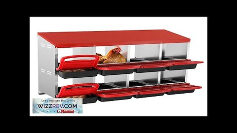 VEVOR 8-Compartment Chicken Nest Box Mental Box with Inclined Nesting Boxes Review