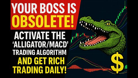 YOUR BOSS IS OBSOLETE! 💸 Activate The 'Alligator/MACD' Trading Algorithm And Get RICH TRADING DAILY!