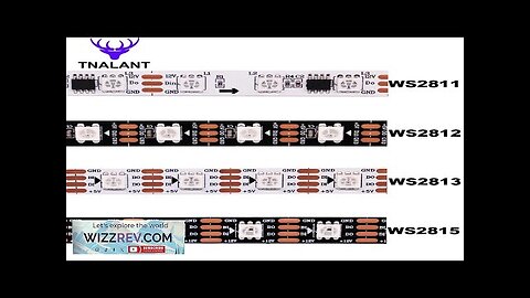 WS2812B WS2811 WS2815 WS2813 RGBIC LED Strip WS2812 30/60/144Pixels/Leds/m Individually Review