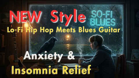 So-Fi Blues | Lo-Fi Hip Hop Meets Blues Guitar | Anxiety & Insomnia Relief