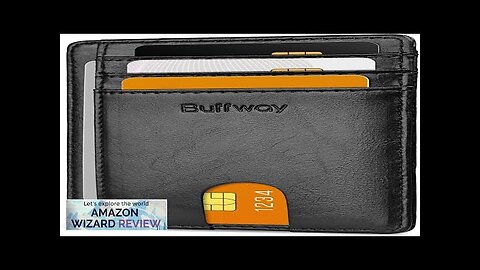 Buffway Slim Minimalist Front Pocket RFID Blocking Leather Wallets for Men Review