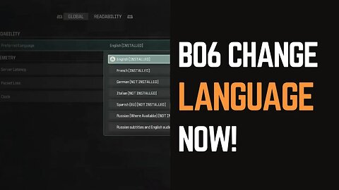 How to Change Language in BO6 - Easy Guide!