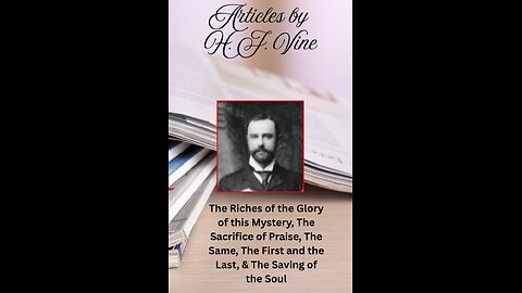 Article 1, 2, 3, 4 & 5, Volume 5 The Riches of the Glory of this Mystery, The Sacrifice of Praise, T