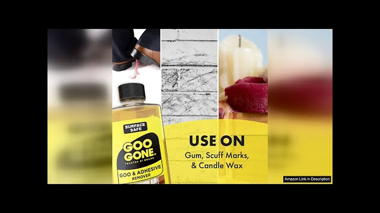 Goo Gone Adhesive Remover - 8 Ounce - Surface Safe Adhesive Remover Review