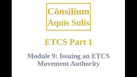 ETCS Part 1 Module 9 (English)