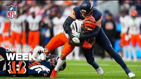 Cincinnati Bengals vs Denver Broncos Game Highlights 2025 NFL Season Week 4