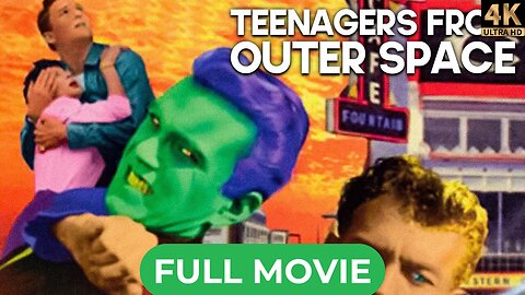 Teenagers from Outer Space (1959) | David Love | Colorized Full Sci-Fi Horror Movie | 4K HD