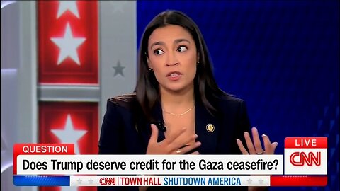 AOC Claims Trump Was An Obstacle To Peace