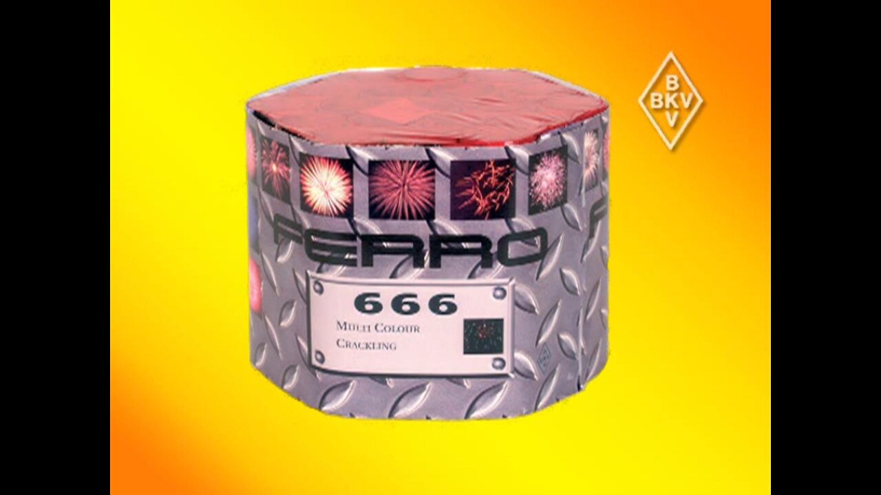 BKV - Ferro 666 - 19 Schots Vuurwerkcake