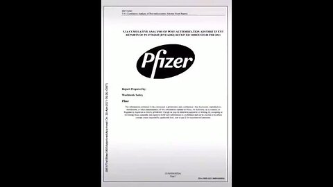 Released Pfizer Documents with the thousands of Side Effects