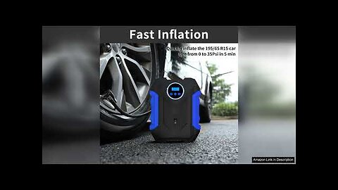 Digital Air Compressor for Car Auto Pump Portable Tire Inflator with LED Review