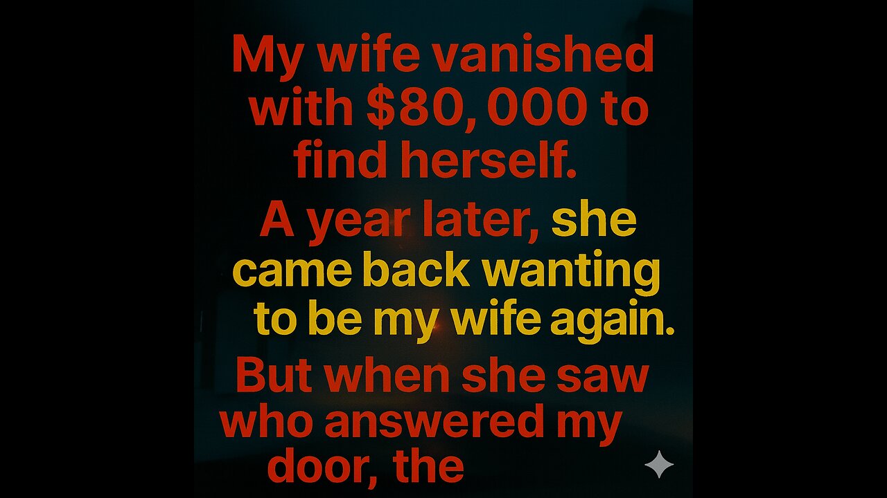 WIFE VANISHED With $80,000 to 'FIND HERSELF'... But WHY Did She Come BACK After A Year? #storytime