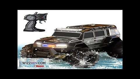 TCS33 1/14 2.4G 4WD 4CH Waterproof RC Car Amphibious Police Off-Road Vehicle Review