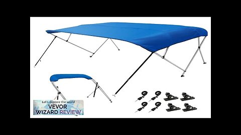 VEVOR 4 Bow Bimini Top Boat Cover 900D Polyester Canopy with 1" Review