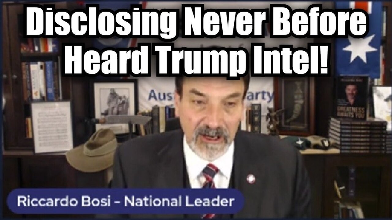 Lt. Col. Riccardo Bosi: Disclosing Never Before Heard Trump Intel!