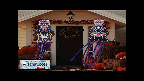 Mexico Day of the Dead Porch Sign Halloween Party Outdoor Decor Skeleton Review