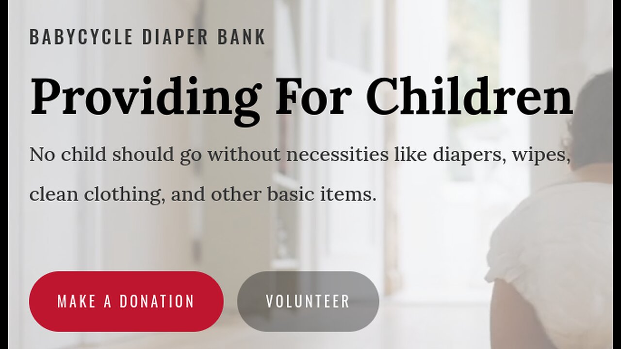 BabyCycle Diaper Bank Video #2
