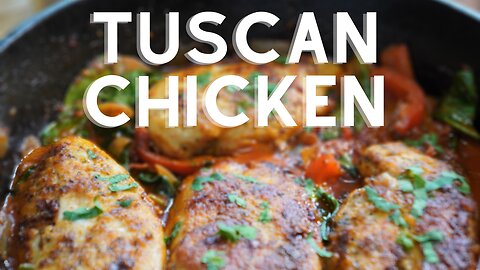 SO much savory FLAVOR! Tuscan Chicken Recipe