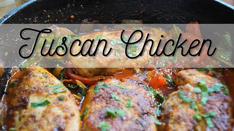 SO much savory FLAVOR! Tuscan Chicken Recipe