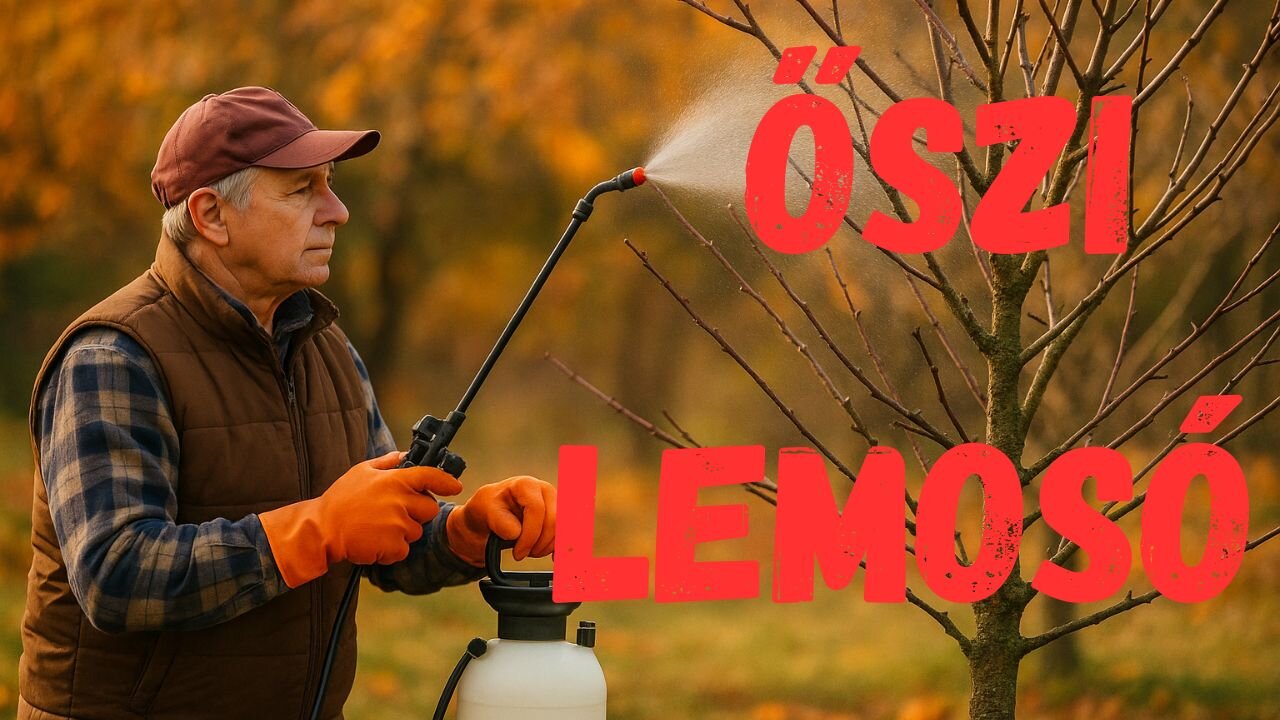 Őszi lemosó permetezés dió
