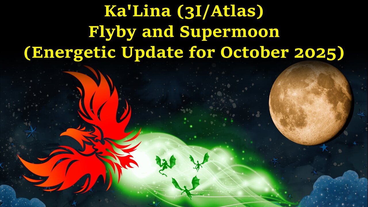 Ka'Lina (3I/Atlas) Flyby and Supermoon (Energetic Update for October 2025)