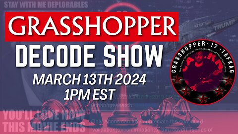 Grasshopper Live Decode Show - March 13th 2025