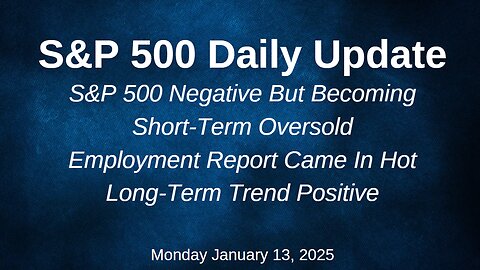 S&P 500 Daily Market Update Monday January 13, 2025