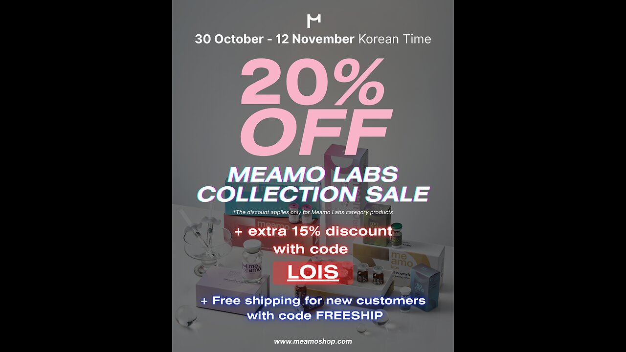 Sale 35% off meamo labs products use code Lois save 35% off