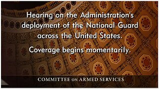 Senate Armed Services Hearing: Testimony on Deployment of National Guard Across US