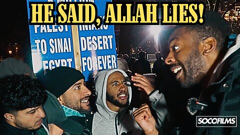 Animated Muslìm admits that Allah lies | Big Dave The Dawah Doctor | Speakers' Corner Debate