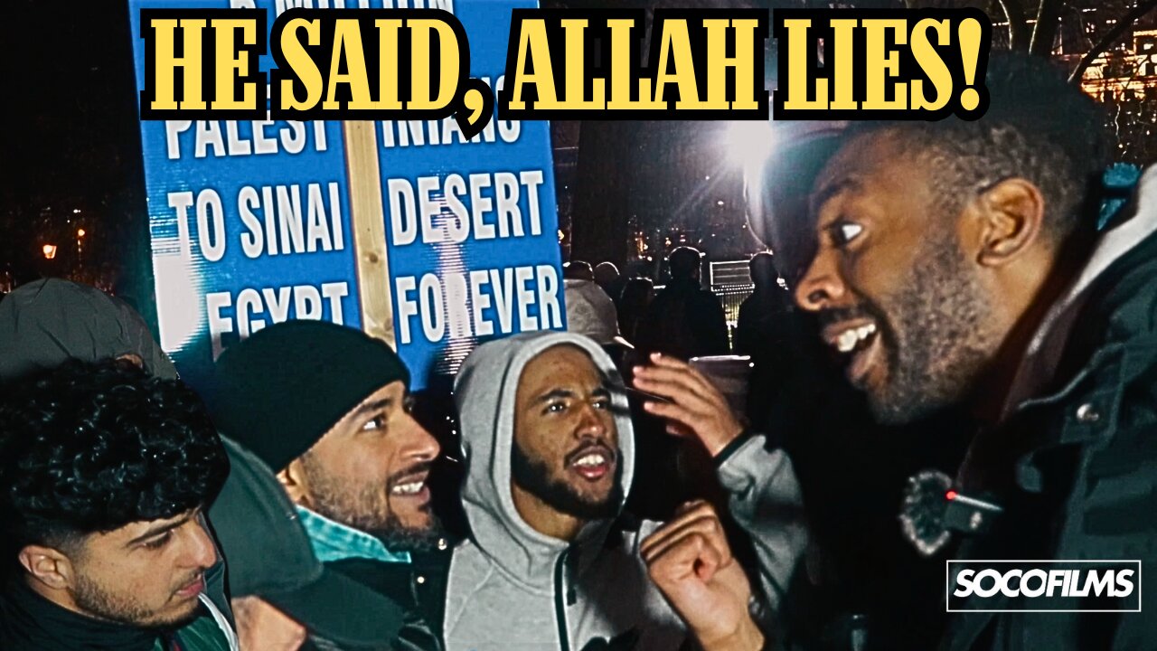 Animated Muslìm admits that Allah lies | Big Dave The Dawah Doctor | Speakers' Corner Debate