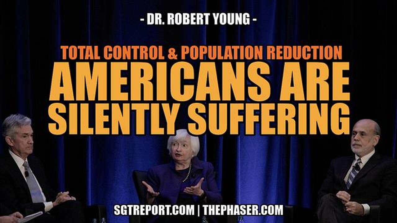 MILLIONS OF AMERICANS ARE SUFFERING SILENTLY & DYING -- Dr. Robert Young