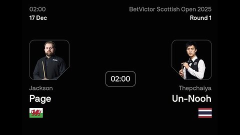 🔴 ถ่ายทอดสดสนุกเกอร์ 🇹🇭 เอฟวัน VS แจ็คสัน เพจ 🏴󠁧󠁢󠁷󠁬󠁳󠁿 ศึก สก็อตติช โอเพ่น