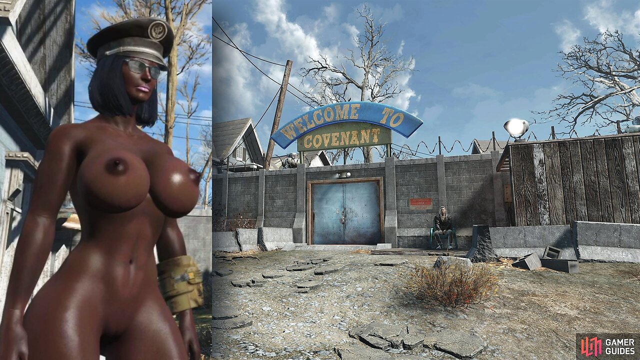 Fallout 4 Naked beginners guide Covenant busty boobs Breast Expansion huge tits