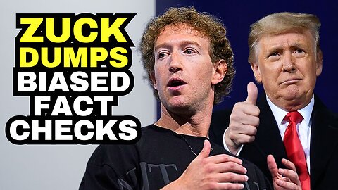 Zuckerberg Dumps Leftist Fact Checkers From META