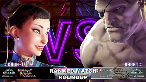 Kuya Kalbo SF6 Ranked Match Roundup. Chun Li Master Rank [Hori Fight Stick]