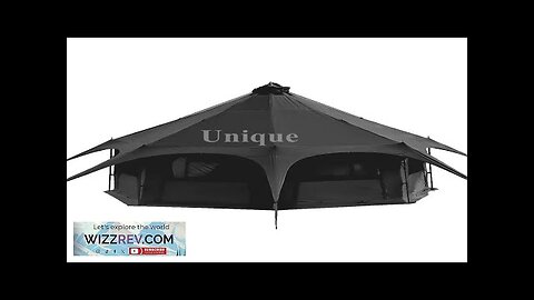 Outdoor Integrated Yurt Tent Multi-window Ventilated Large Camping Wigwam 6-8 Persons Review