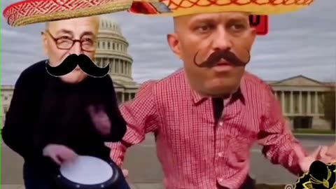 Sombrero-gate! 🌮 Chuck Schumer and Hakeem Jeffries singing and dancing!