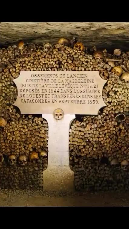 THE CATACOMBS UNDER PARIS 💀 ARE AS SUSPICIOUS AS IT GETS