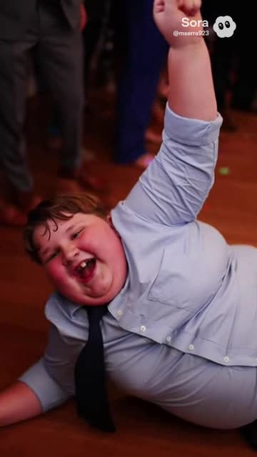 Chubby King Steals The Wedding Scene
