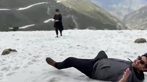 Joy & Snow at Babusar Top | AI Magic with Sora 2 | Winter Fun VFX